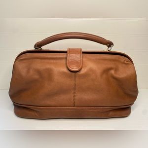 Vintage Wilsons Genuine Leather Tan Top Handle Purse - Excellent Condition!